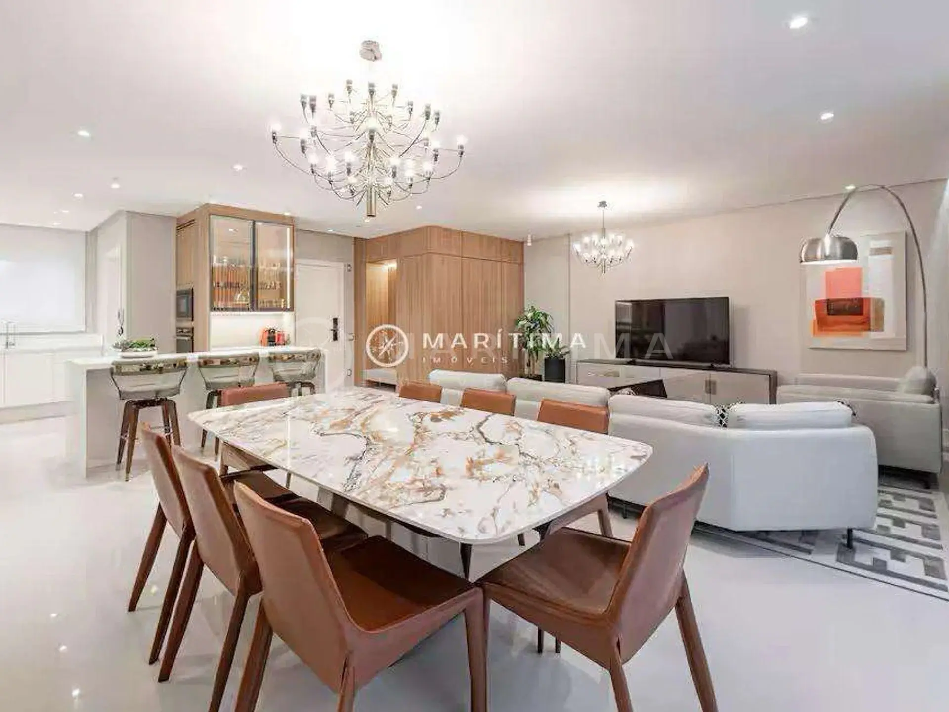 Apartamento mobiliado 4 suítes na Barra Norte, Balneário Camboriú